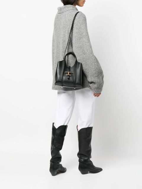 Tod's Timeless logo-plaque tote bag - Black - zdjęcie produktu nr 2