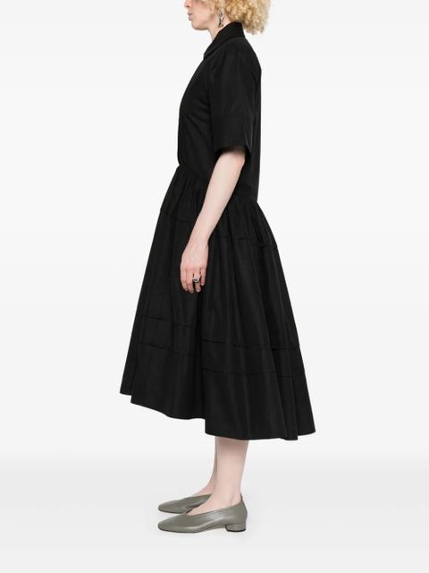 Jil Sander organic cotton dress - Black