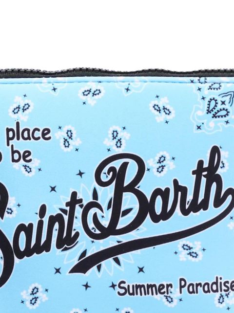 MC2 Saint Barth Aline bandana-print pouch - Blue
