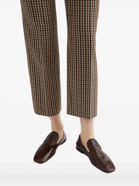 Jil Sander leather loafers - Brown