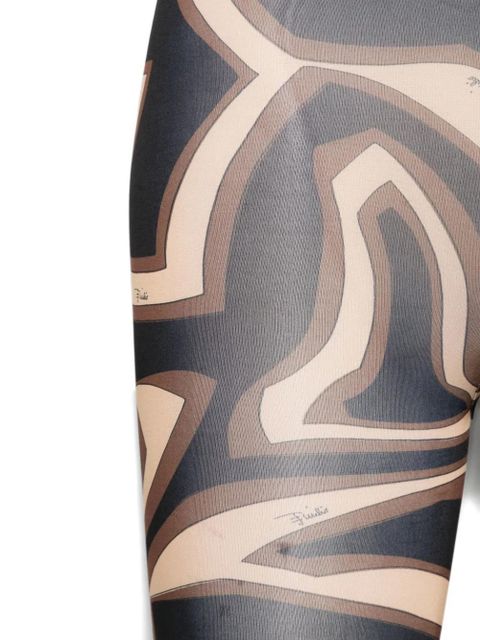 PUCCI abstract-print tights - Brown