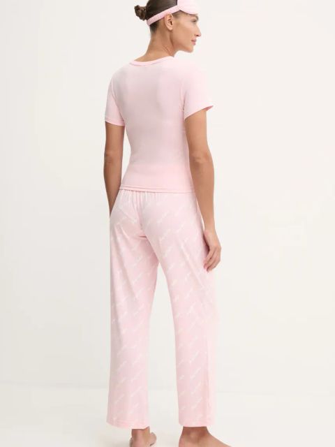 Juicy Couture piżama JUICY WISHES SHORTSLEEVE PYJAMA SET damska kolor różowy JCLPJ125663
