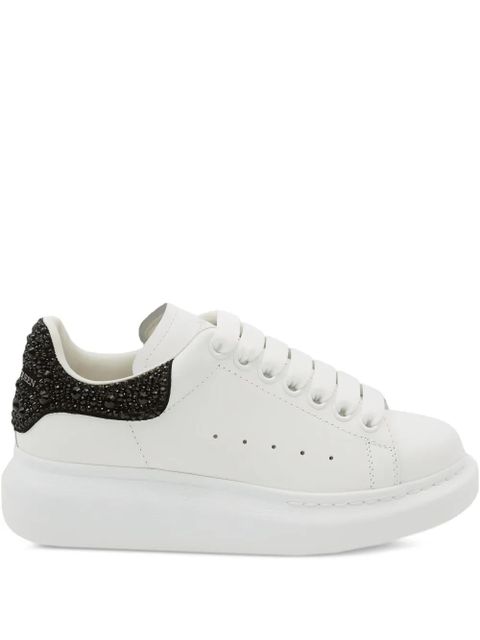 Alexander McQueen Oversized crystal-embellished platform sneakers - White - zdjęcie produktu nr 1
