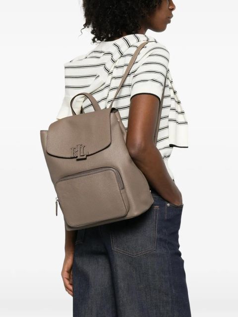 Lauren Ralph Lauren logo-plaque backpack - Neutrals - zdjęcie produktu nr 2