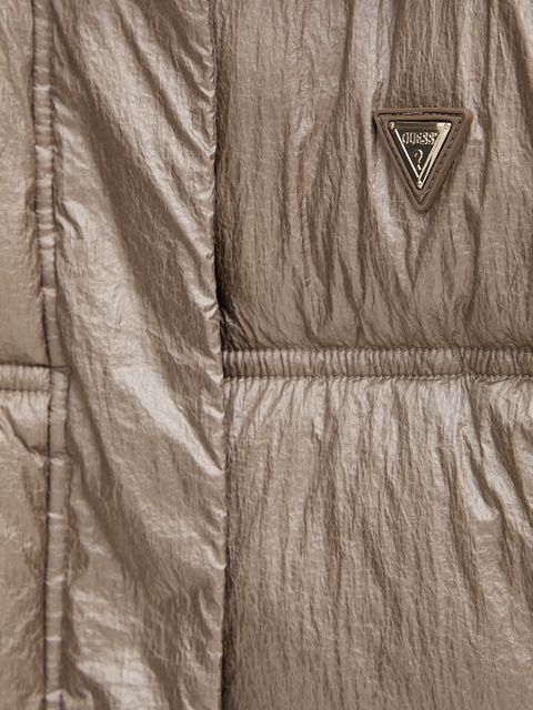 Guess bezrękawnik ERNESTINE kolor beżowy zimowy W5YL11 WHDO2