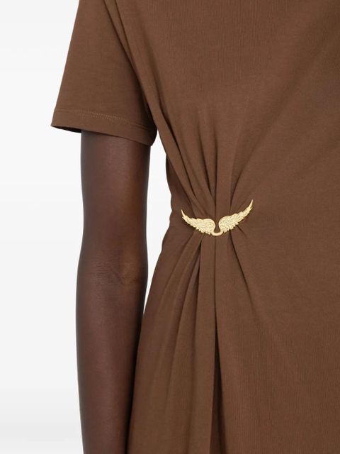 Zadig&Voltaire Raja T-shirt midi dress - Brown
