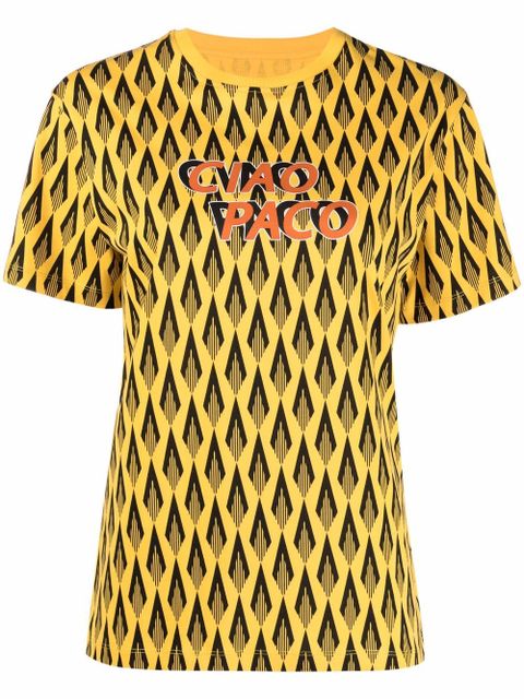 Rabanne Ciao Paco print T-shirt - Yellow - zdjęcie produktu nr 1