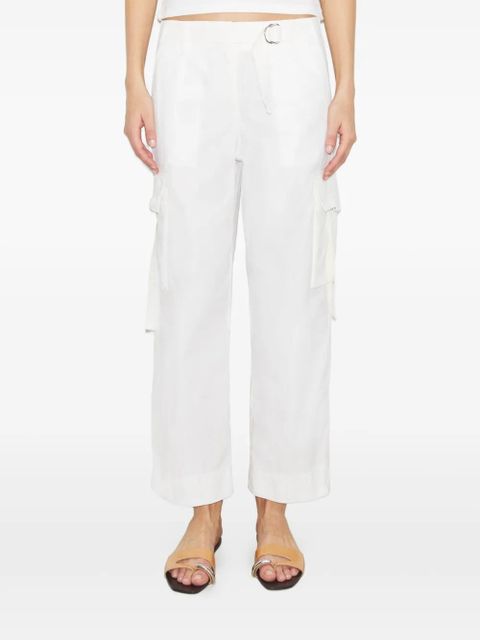 Tory Burch belted cargo pants - White