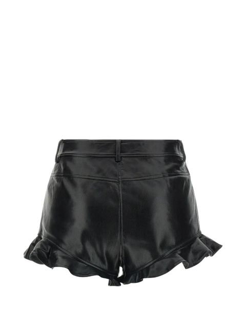 Self-Portrait ruffled five-pocket shorts - Black - zdjęcie produktu nr 2