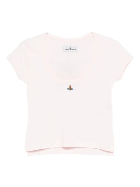 Vivienne Westwood heart-detail organic cotton top - Pink - zdjęcie produktu nr 1