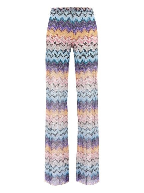 Missoni all-over print trousers - Blue - zdjęcie produktu nr 1