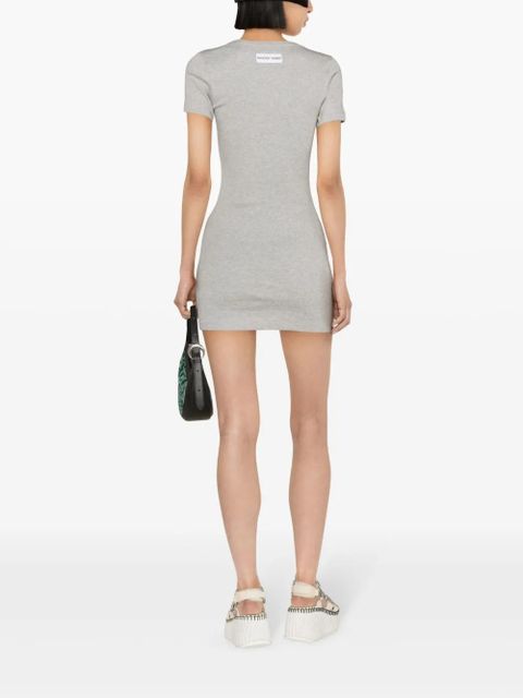 Marine Serre organic-cotton T-shirt dress - Grey