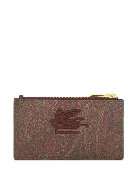 ETRO Pegaso paisley-print wallet - Red - zdjęcie produktu nr 1