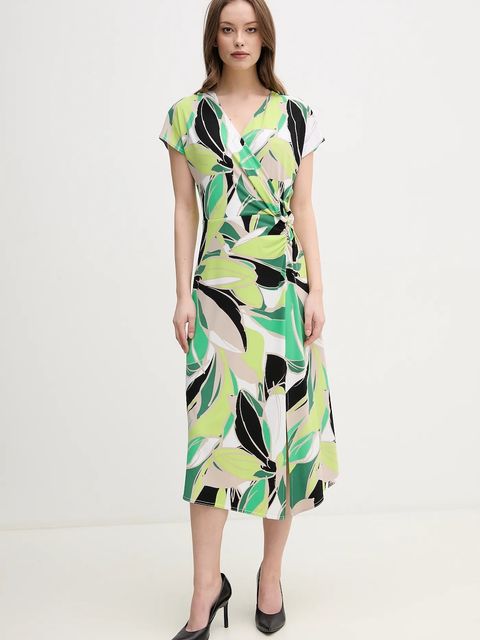 Joseph Ribkoff sukienka kolor zielony midi rozkloszowana 241201 - zdjęcie produktu nr 1