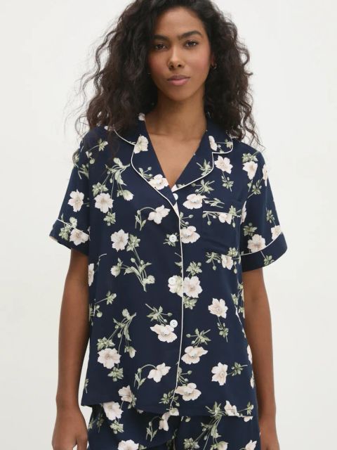 Answear.LAB piżama damska kolor granatowy