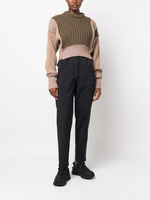 Moncler Grenoble adjustable-waist straight-leg trousers - Black