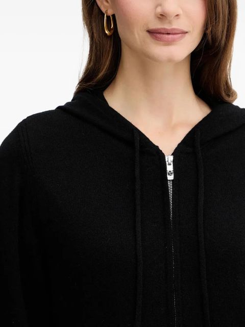 PINKO hooded ribbed knitwear - Black