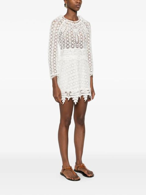 ISABEL MARANT open-knit dress - White