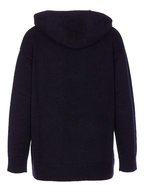 Max Mara hooded patch-pocket sweater - Black