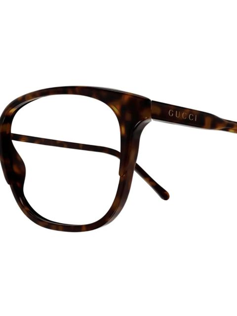 Gucci Eyewear GG1213O tortoiseshell square glasses - Brown