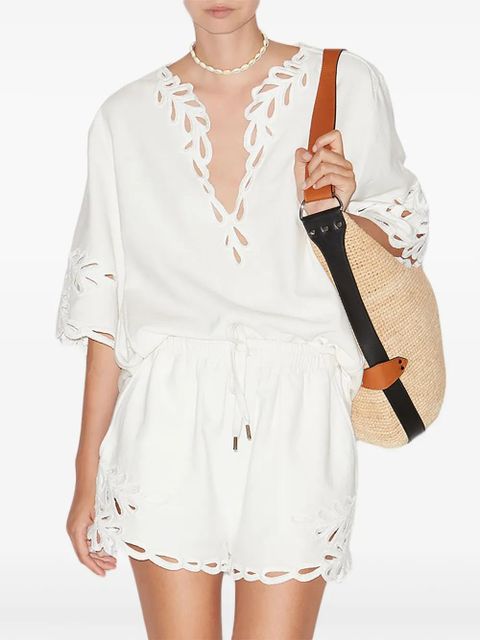 MARANT ÉTOILE Safa shorts - White