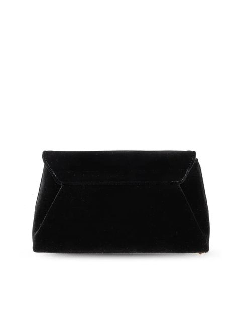 Versace Medusa Head velvet shoulder bag - Black