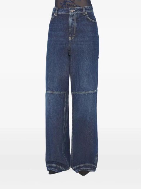 Jean Paul Gaultier The Cut-Out wide-leg jeans - Blue - zdjęcie produktu nr 1