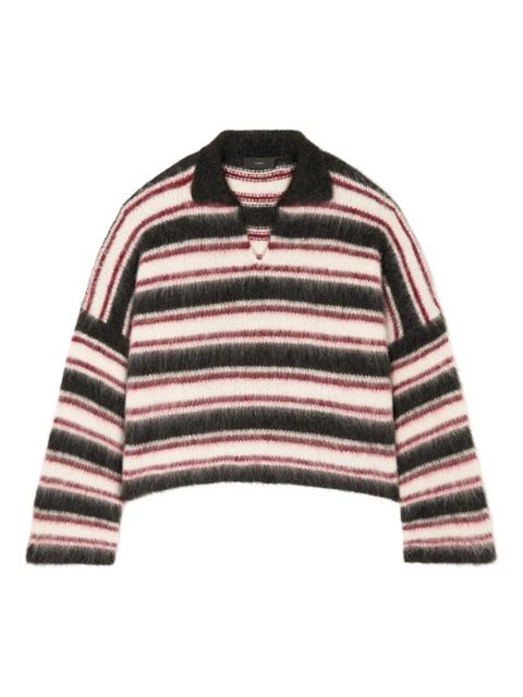 Alanui Grunge striped sweater - Grey - zdjęcie produktu nr 1