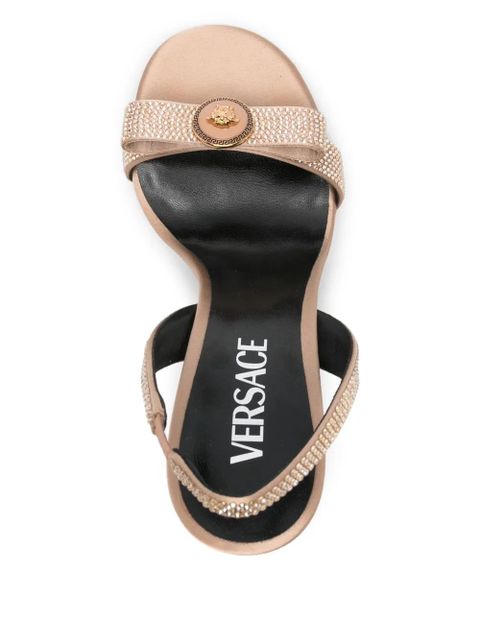 Versace medallion-embellishment sandals - Gold