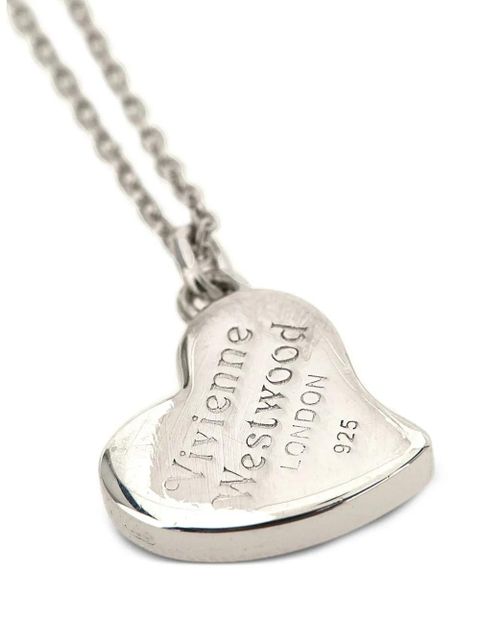 Vivienne Westwood Faye Orb heart necklace - Silver