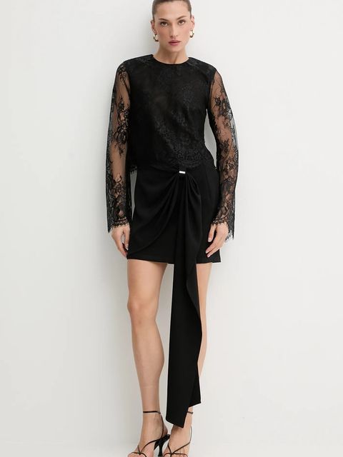 Bardot bluzka damska kolor czarny gładka 60127TB