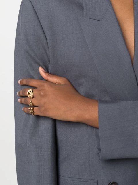 LEMAIRE charm-detail set of rings - Gold