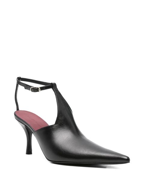 Magda Butrym 85mm pointed-toe ankle-strap pumps - Black