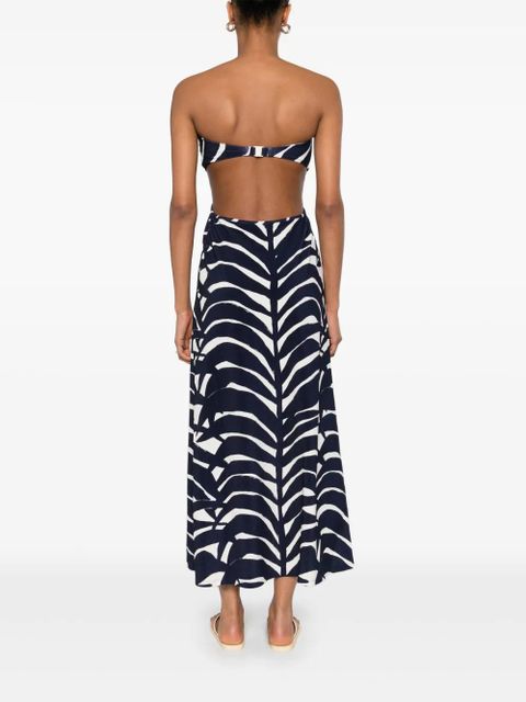 Johanna Ortiz Ocean Layers midi dress - Blue