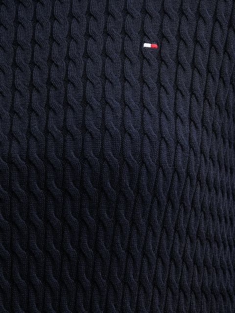 Tommy Hilfiger sweter bawełniany kolor granatowy lekki WW0WW44993