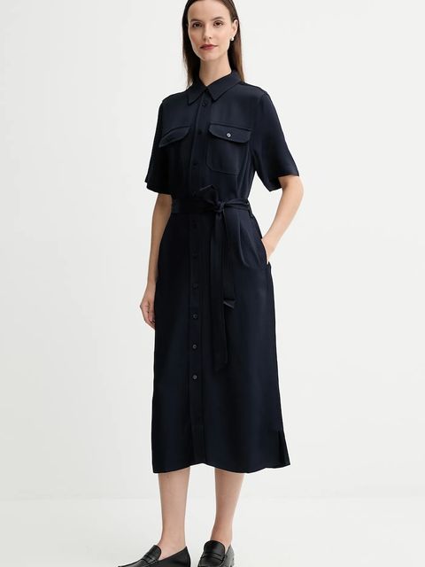 Gant sukienka kolor granatowy midi prosta 4503438 - zdjęcie produktu nr 2