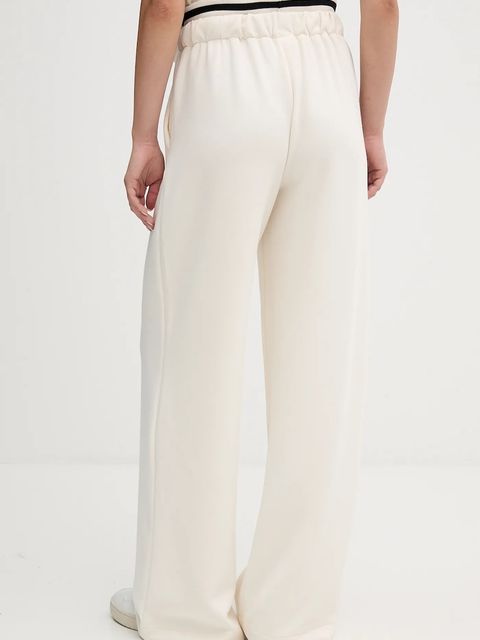 United Colors of Benetton spodnie dresowe kolor beżowy melanżowe 3QAFDF01D