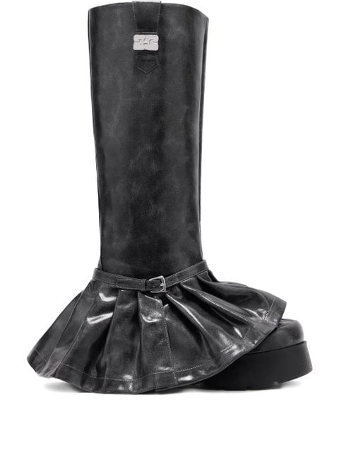 GANNI Kat platform boots - Black - zdjęcie produktu nr 1