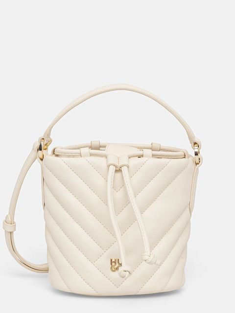 HUGO torebka Chris 2.0 QU_Drawstr kolor beżowy 50557907 - zdjęcie produktu nr 1