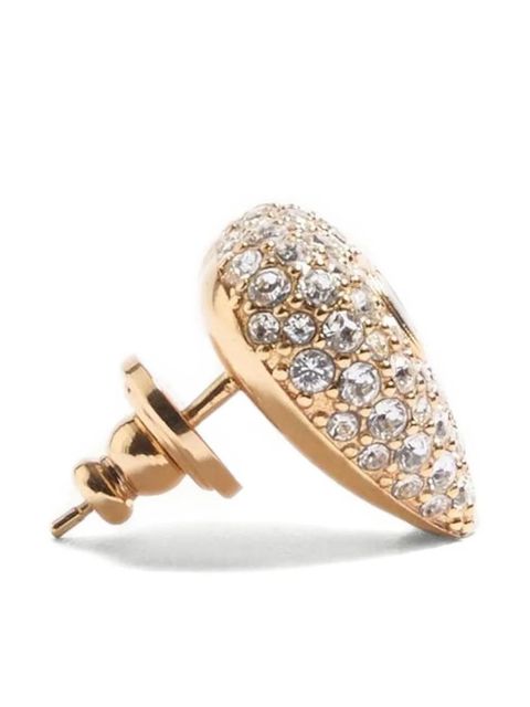 Valentino Garavani Coeur Royal Swarovski-crystals earrings - Gold - zdjęcie produktu nr 2