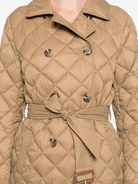 Lauren Ralph Lauren quilted belted coat - Brown