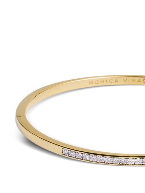 Monica Vinader Essential diamond bangle bracelet - Gold