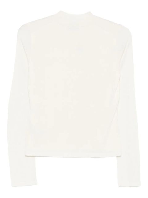 Max Mara long-sleeve silk T-shirt - White