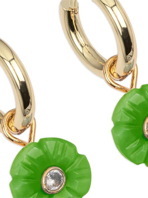 Jennifer Behr Lillian flower earrings - Gold