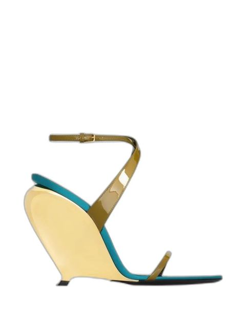 Saint Laurent Tallulah leather sandals - Green - zdjęcie produktu nr 1