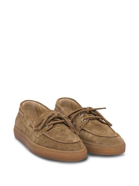 Copenhagen suede lace-up loafers - Brown