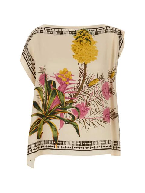 Blumarine printed top - Neutrals - zdjęcie produktu nr 1