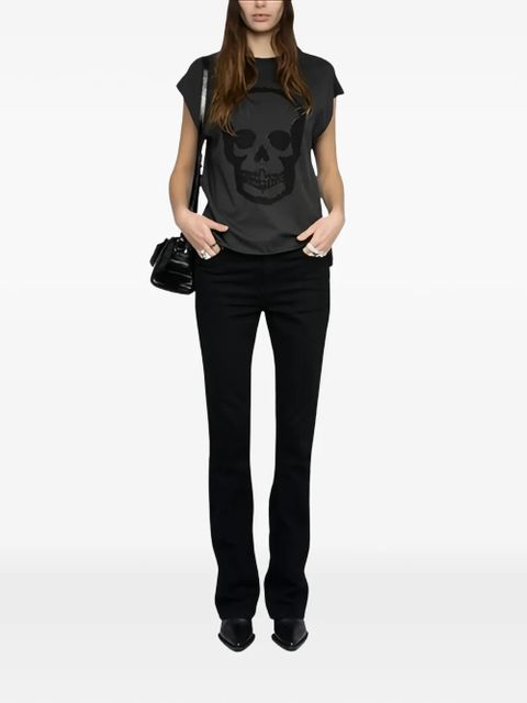 Zadig&Voltaire Cloe skull holes tank top - Grey - zdjęcie produktu nr 2