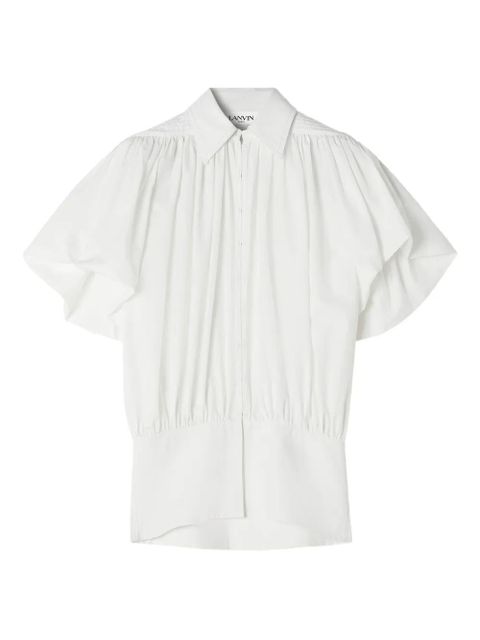 Lanvin puffed-sleeve cotton blouse - White - zdjęcie produktu nr 1