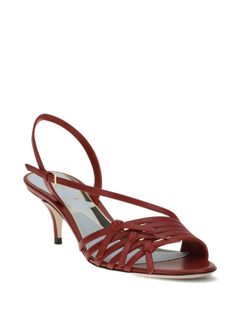 Valentino Garavani nodine t-strap sandals - Red - zdjęcie produktu nr 2